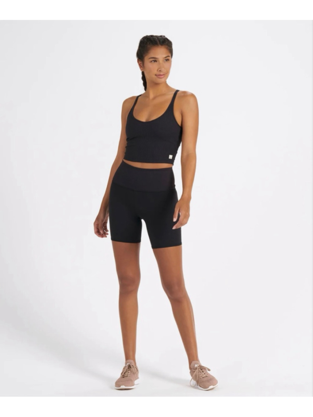 Women's Vuori Rib Studio Short in Black, Size XS - Picture 3 of 10